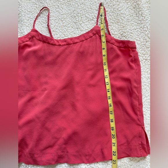 Silk Y2K Spaghetti Strap Cami Dainty Crochet Fairycore Rosey Pink Sz S - Picture 6 of 14